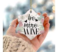 Be Mine Décorations de Noël à suspendre en céramique double face pour voisins amis