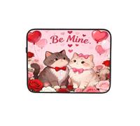 Be Mine Sacoche pour ordinateur portable Motif chats 15"