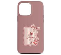 Be Mine Tampon Postal en Ruban Motif Coquette Coque pour iPhone 13 Pro Max