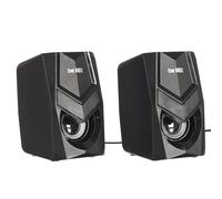 Be Mix - Enceinte Gamer - 2 X 3 W - Prise Jack 3.5 et Alimentation USB - Dimensions : 72 X 82 X 120 cm Ht2026 Noir Vert/Noir Rouge