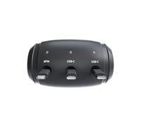 Be Mix - HT0207 - Multi Chargeur Rétractable pour Voiture M6 - Recharge Simultanée USB-C et 8-Pin - Système Pratique Anti-Emmêlement - Idéal pour Voyages - Noir - Taille Unique