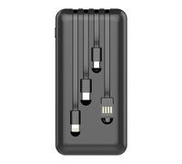 BE MIX - HT2077 Batterie Externe 4 En 1 - Charge Rapide - Compatible Avec Smartphones et Tablettes - Conçue Pour Voyage - Capacité Élevée - Taille Compacte - Couleur Noire