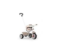 Smoby - Tricycle Be Move Beige - Evolutif 2 en 1 - Ceinture de Sécurité, Poignée Parentale Réglable sur 3 Niveaux - A Partir de 15 Mois Jusqu'à 4 Ans - Fabrication Espagnole