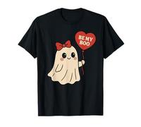 Be My Boo Ghost with Heart Ballon Valentine Halloween T-Shirt