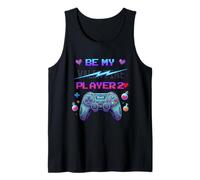 Be My Player Two Manette de Jeu rétro Motif Amour Débardeur