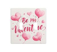 Be My Valentine en rose aquarelle double interrupteur plaque murale décoration taille standard - 11,4 x 11,4 cm