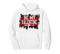 Be My Valentine Swash Cœur Motif écossais Rouge/Noir Sweat à Capuche