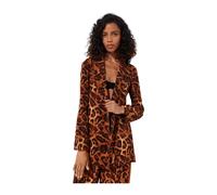 Be Mystique - Robe-Veste Imprimé Léopard - Femme - Vestes - Multicolore - Taille: 36 FR
