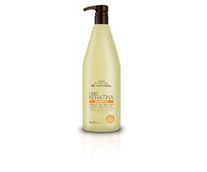 BE NATURAL Lisso Keratina Shampoo Fco X 1 l - Plife pour tous types de cheveux, avec application facile, routine cheveux pratique