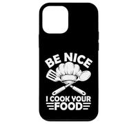 Be Nice I Cook Your Food Funny Cooking Chef Humour Coque pour iPhone 12 Mini