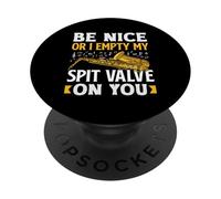 Be Nice to Me Saxophone Saxophoniste PopSockets PopGrip Adhésif