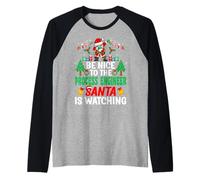 Be Nice to Process Engineer Santa - Christmas Manche Raglan