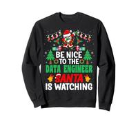 Be Nice to The Data Engineer Santa Christmas Sweatshirt