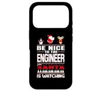 Be Nice to The Engineer Santa is Watching Funny Christmas Coque pour iPhone 17 Pro