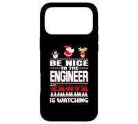 Be Nice to The Engineer Santa is Watching Funny Christmas Coque pour iPhone 17 Pro Max