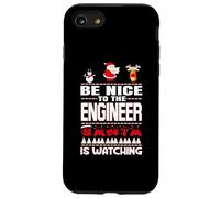 Be Nice to The Engineer Santa is Watching Funny Christmas Coque pour iPhone SE (2020) / 7/8