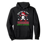 Be Nice to The Trucker Santa is Watching Christmas Xmas Sweat à Capuche