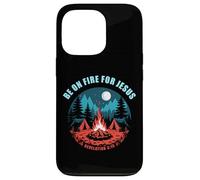 Be on Fire for Jesus - Revelation 3:15 Faith Camping Coque pour iPhone 13 Pro