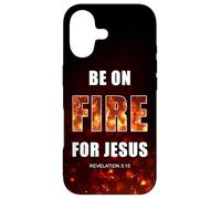 Be on Fire for Jesus - Revival Christian Faith Rev 3:15 Coque pour iPhone 17