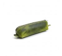 be online Trousse à Crayons en Cuir Véritable Fait Main - Organiseur de Bureau Multi-Usage pour Stylos et Pinceaux de Maquillage - Étui de Protection avec Fermeture Éclair Robuste (Vert Émeraude)