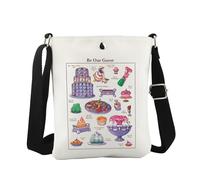Be Our Guest Sac à bandoulière inspiré du film de dessin animé Cadeau princesse pour les fans de cinéma, Guest Cb Eu, 5.91 Inches ×8.27 Inches