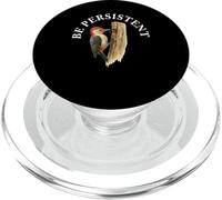 Be Persistent Citation de Motivation Oiseau Pic PopSockets PopGrip pour MagSafe