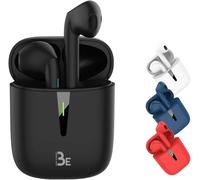 Be Pop Bluetooth 5.1 Tws - 3D Hd Wireless Stereo Headphones, 12H Battery Life, Led Charging Box, Easy To Connect, Built-In Mic, Lightweight And Comfortable For Iphone/Android (Black)