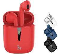 Be Pop Bluetooth 5.1 Tws - Casque Stéréo 3D Hd Sans Fil, Autonomie De Batterie 12H, Boîtier De Charge Led, Facile À Connecter, Micro Intégré, Léger Et Confortable Pour Iphone/Android (Rouge)[Q666]