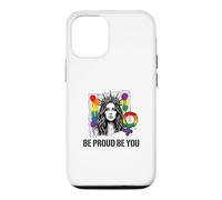 Be Proud and Be You Rainbow LGBTQ Pride Féministe Coque pour iPhone 12/12 Pro