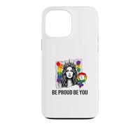Be Proud and Be You Rainbow LGBTQ Pride Féministe Coque pour iPhone 13 Pro Max
