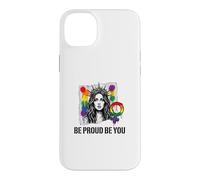 Be Proud and Be You Rainbow LGBTQ Pride Féministe Coque pour iPhone 14 Plus