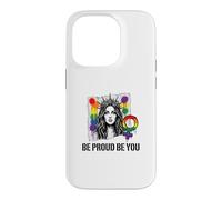 Be Proud and Be You Rainbow LGBTQ Pride Féministe Coque pour iPhone 14 Pro