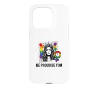 Be Proud and Be You Rainbow LGBTQ Pride Féministe Coque pour iPhone 15 Pro