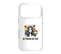 Be Proud and Be You Rainbow LGBTQ Pride Féministe Coque pour iPhone 17 Pro