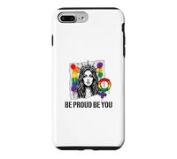 Be Proud and Be You Rainbow LGBTQ Pride Féministe Coque pour iPhone 7 Plus/8 Plus