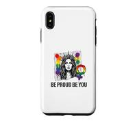 Be Proud and Be You Rainbow LGBTQ Pride Féministe Coque pour iPhone XS Max