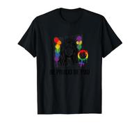 Be Proud and Be You Rainbow LGBTQ Pride Féministe T-Shirt Graphique avec Valeur