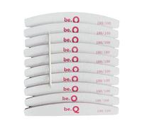 be.Q - Lime à ongles 100 180-10 pièces - Double face pour Limage efficace - pour manucure et pédicure