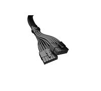 be quiet! 12VHPWR Adapter Cable CPH-6610, 1x Câble GPU 12+4, Longueur 600mm | Puissance nominale de 600W, Nécessite 2 connecteurs du côté de l’alimentation, Look élégant avec joli manchon noir