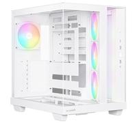 be quiet! Light Base 500 LX Boîtier PC White, Panneaux Avant et latéral entièrement vitrés, Style Aquarium, Conception à Double Chambre, hub pour Ventilateurs ARGB, 4 Ventilateurs Light Wings LX PWM