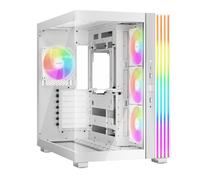 be quiet! Light Base 600 LX Blanc | Boîtier PC ARGB vitré, Mini ITX / Micro ATX / ATX, 4 ventilateurs Light Wings 120 mm PWM