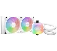 be quiet! Light Loop 240 mm White système de refroidissement liquide pour systèmes overclockés, waterblock avec un élégant éclairage ARGB, 2 ventilateurs Light Wings LX PWM high-speed White
