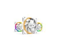 be quiet! Light Wings 120mm PWM ARGB Blanc, Pack de 3 ventilateurs PC, 1700tr/min, 70.53 m³/h, 20.6 dB(A), Roulement lisse, LED ARGB, Contrôleur RGB inclus