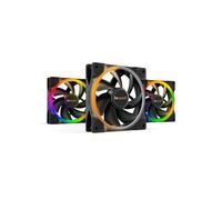 be quiet! Light Wings 120mm PWM - Ventilateur PC ARGB, Pack de 3 (BL076) : 120x120x25mm, 1700 tr/min, 70.53 m³/h, 1.66 mmH2O, Palier lisse, Noir, ARGB, 4 broches