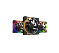 be quiet! Light Wings 140mm PWM ARGB High-Speed, Pack de 3. Ventilateur PC 140x140x25mm, jusqu'à 2200tr/min, 121.82m³/h, 2.3mmH2O, Palier Lisse, 4-Pin, Noir.
