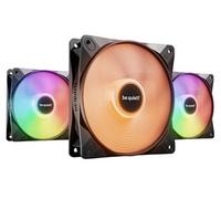 be quiet! Ventilateur pour PC LIGHT WINGS LX 120 mm PWM Pack triple Noir LED 120 x 120 x 25 mm