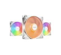be quiet! Light Wings LX 120mm PWM Ventilateur PC ARGB Blanc, Pack de 3 : 120x120x25mm, 1600 tr/min, 87.5 m³/h, 25.5 dB, Palier lisse, 3-Pin ARGB, 4-Pin PWM