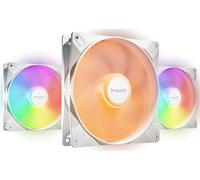 be quiet! Light Wings LX 140mm PWM high-speed Triple Pack White, Ventilateur de boîtier