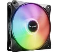 be quiet! Ventilateur Light Wings LX Reverse Black — 7 pales inversées, pales dépolies, hub éclairé