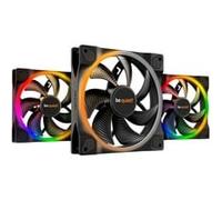 be quiet! Light Wings 140mm PWM Triple Pack ventilateurs, contient 3 ventilateurs, éclairage ARGB, nombreuses couleurs et effets, 18 LED ARGB, 7 pales de ventilateur optimisées, flux d'air élevé